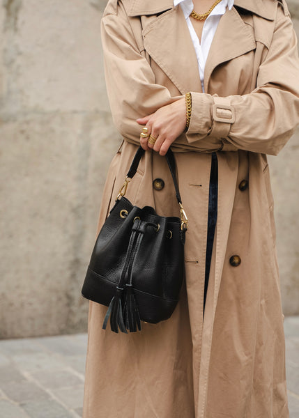 Sac sceau ADAM noir - Voguette Paris