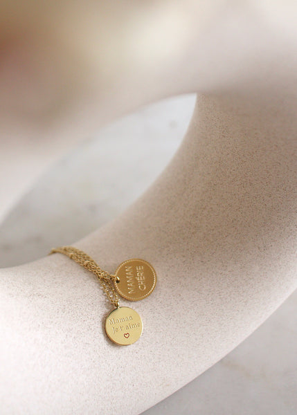 Collier MAMAN JE T'AIME - Voguette Paris