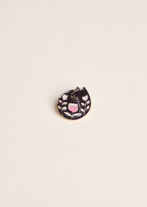 Pin’s CHAT RÊVEUR FLORAL