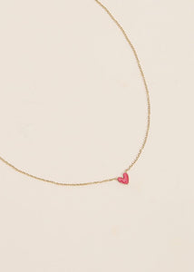Collier COEUR ROUGE
