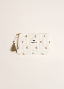 Pochette AMOUR beige