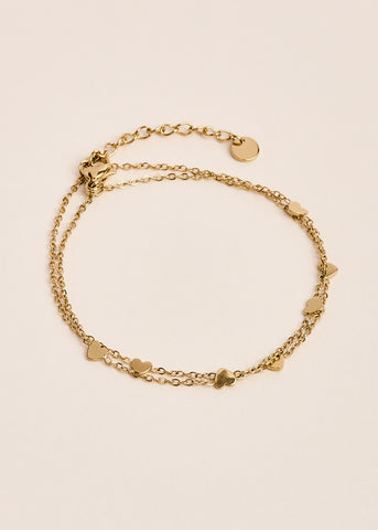 Bracelet double COEURS - Voguette Paris