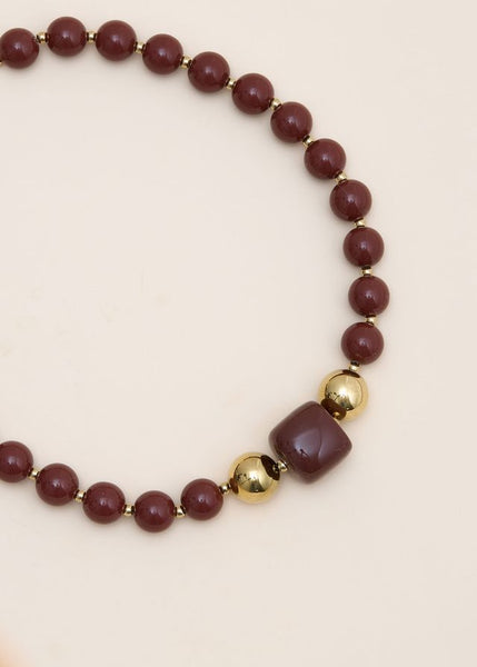 Collier ANDREA BORDEAUX