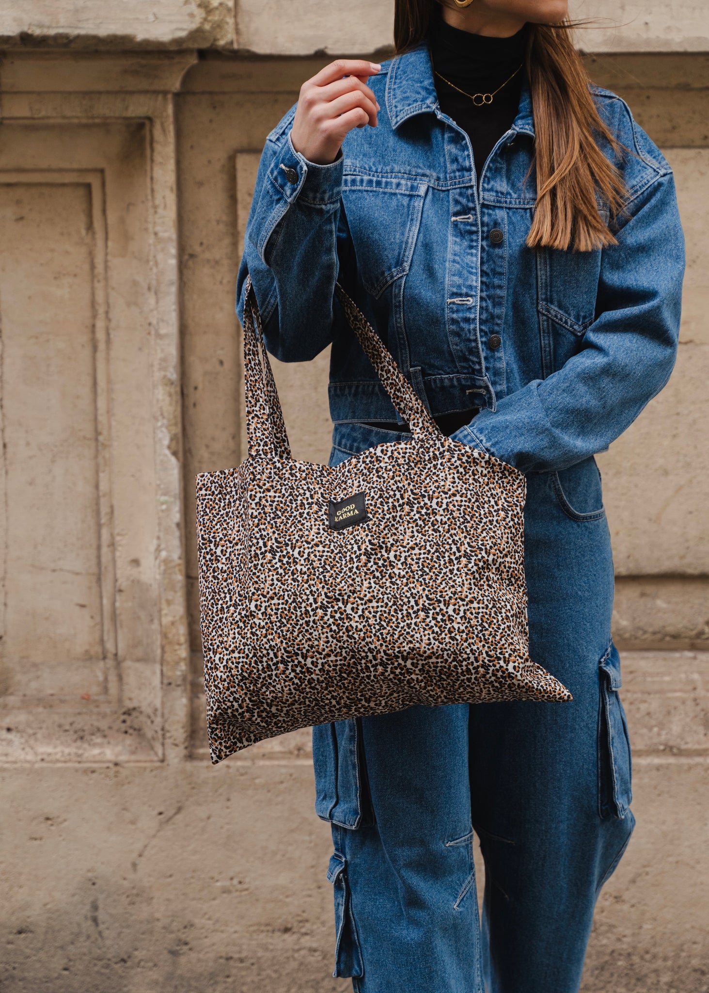 Totebag LEOPARD GOOD KARMA - Voguette Paris