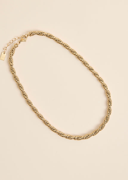 Look Doré Chic - Collier & Boucles d'oreilles