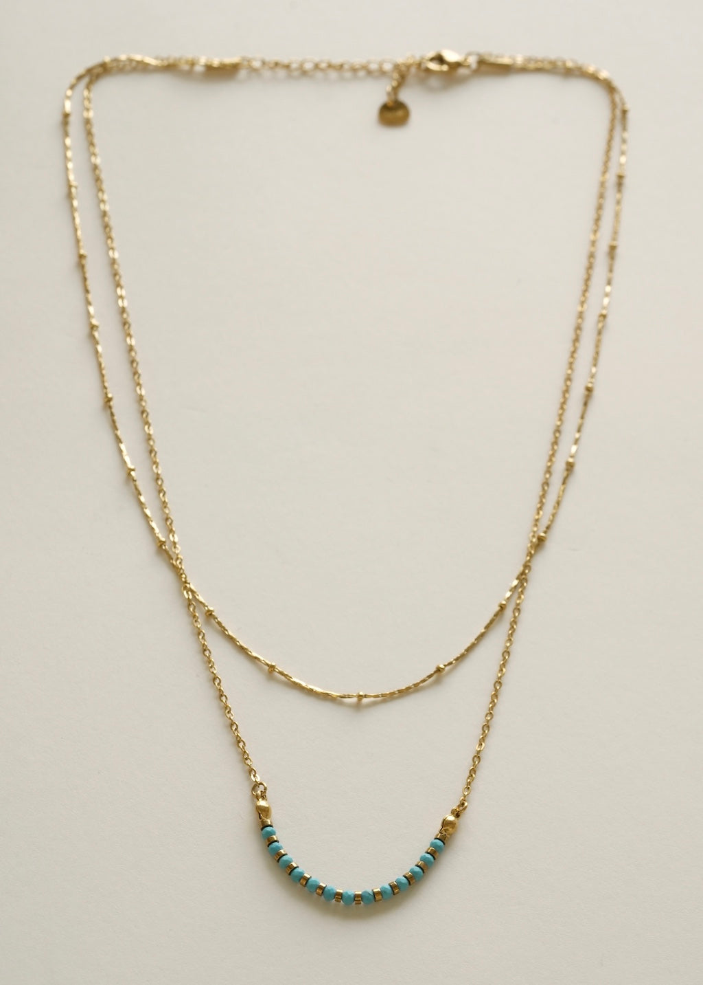 Collier double DANA turquoise