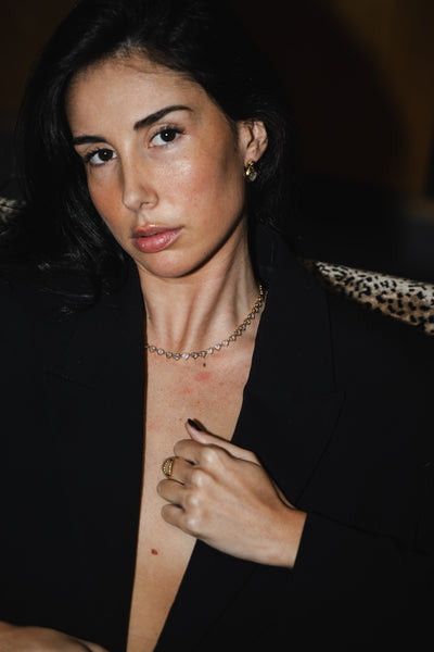 Look Minuit - Collier & Boucles d'oreilles