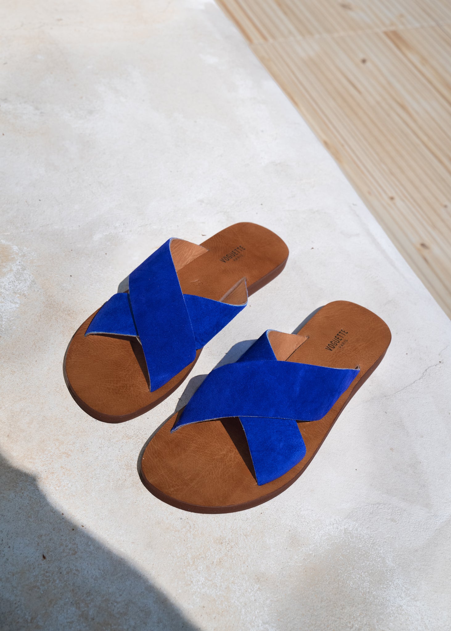 SANDALES JULIAN BLEU MAJORELLE