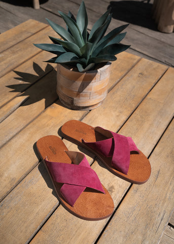 SANDALES JULIAN ROSE FRAMBOISE