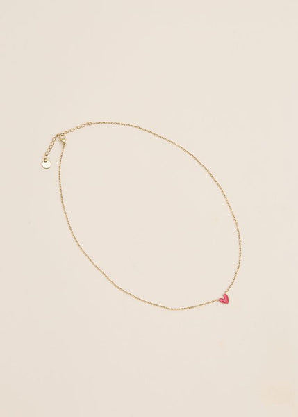 Collier COEUR ROUGE