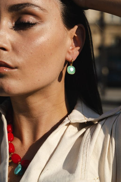 Boucles d’oreilles EVA VERTE
