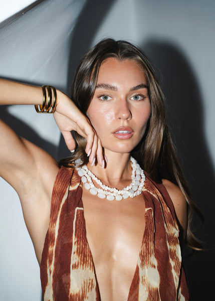 Collier AVA blanc - Voguette Paris
