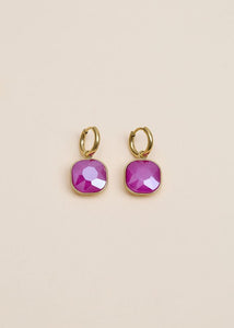 Boucles d’oreilles EVA fushia