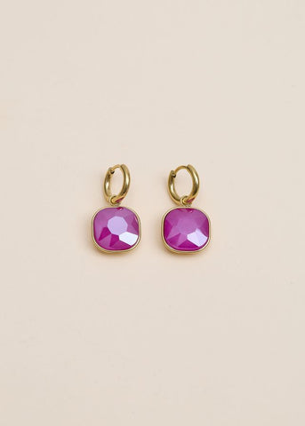 Boucles d’oreilles EVA fushia