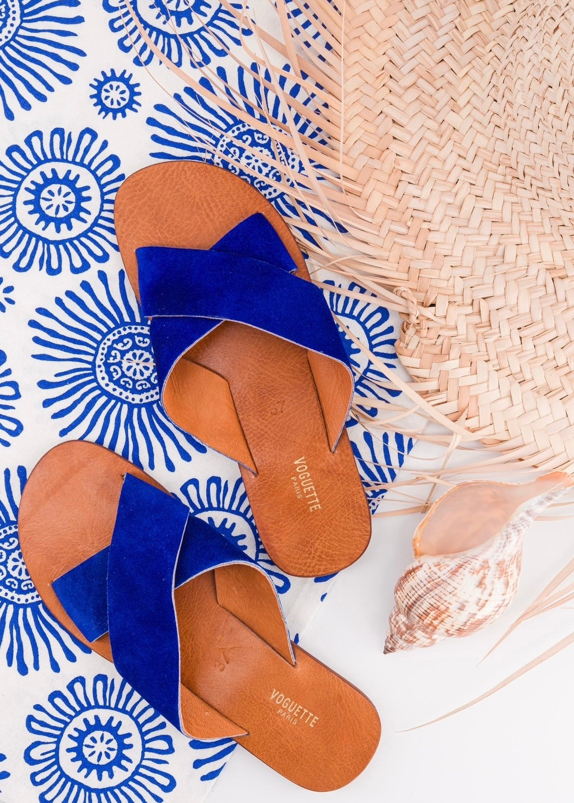 SANDALES JULIAN BLEU MAJORELLE
