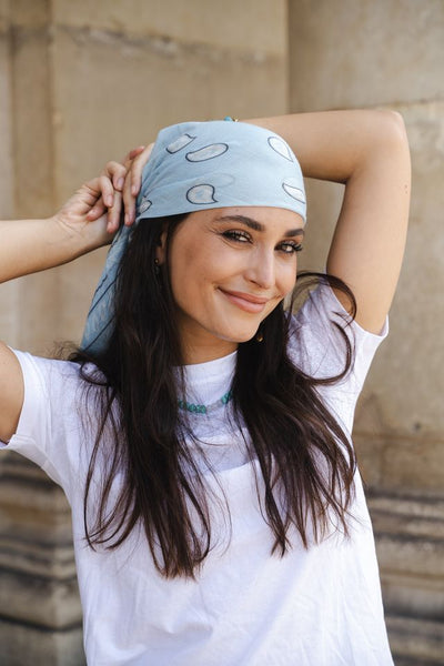 BANDANA MAXI BLEU CLAIR