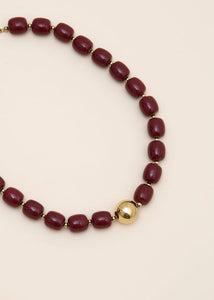 Collier BIANCA BORDEAUX