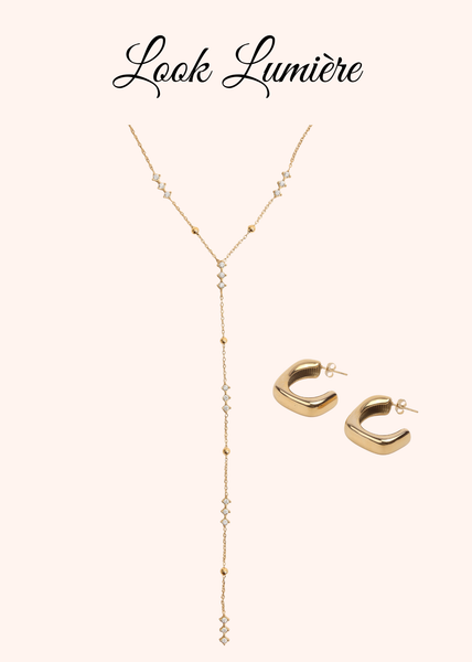 Look Lumière - Collier & Boucles d'oreilles