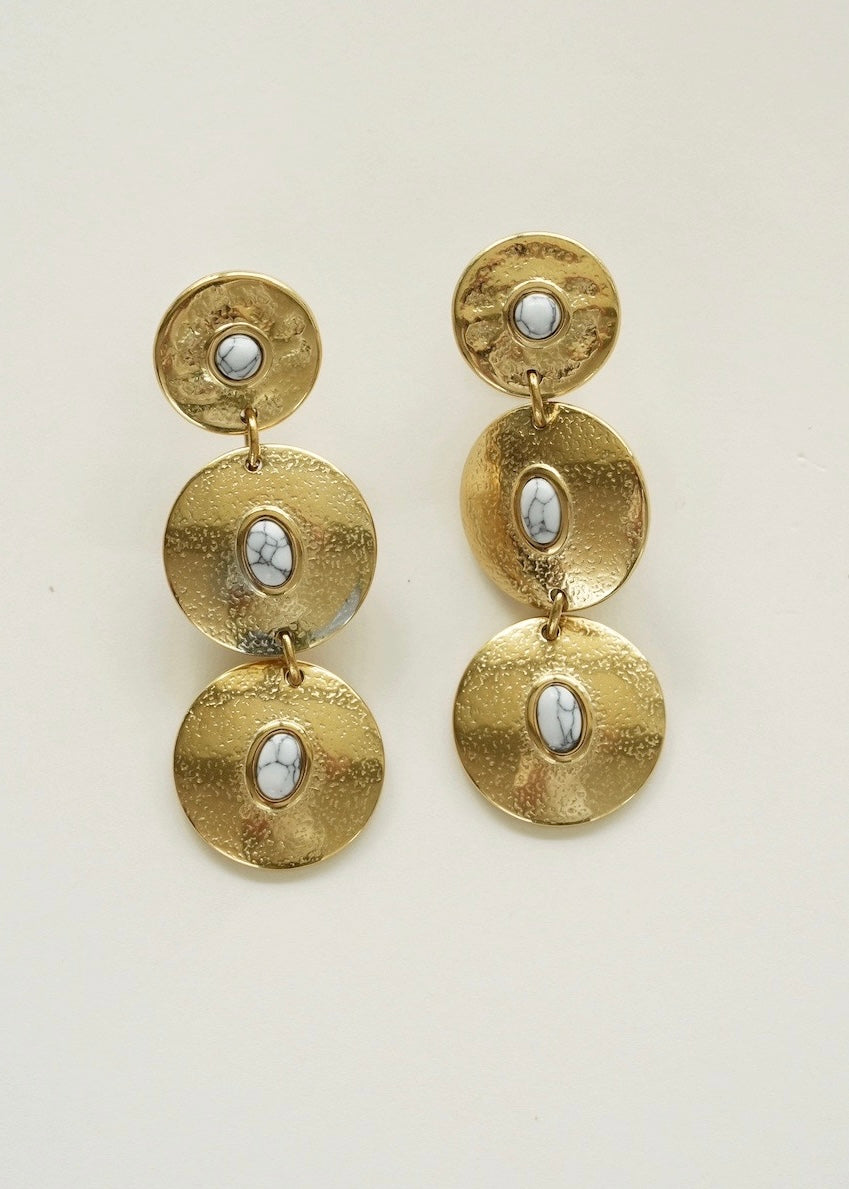 Boucles d'oreilles ELIO gris