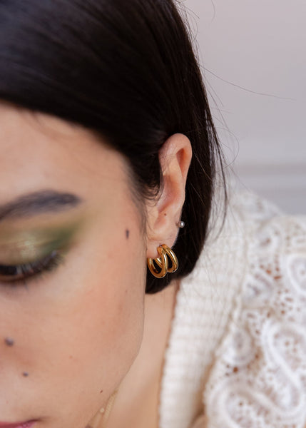 Look Doré Chic - Collier & Boucles d'oreilles