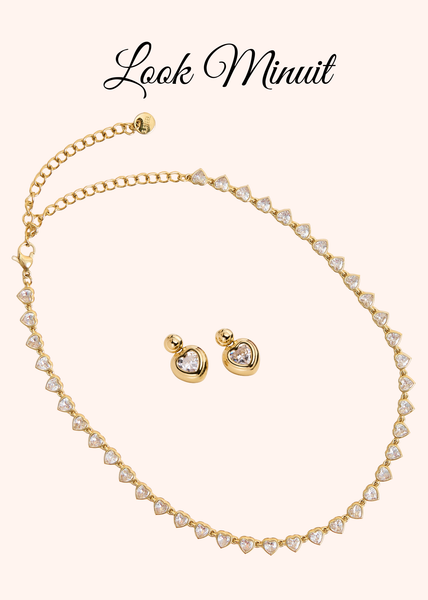 Look Minuit - Collier & Boucles d'oreilles