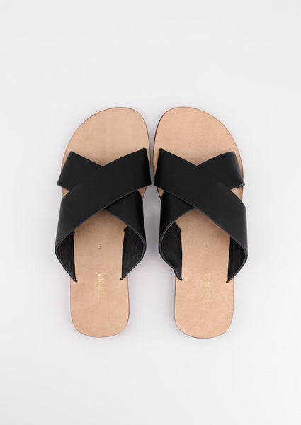 SANDALES JADE NOIRES - Voguette Paris