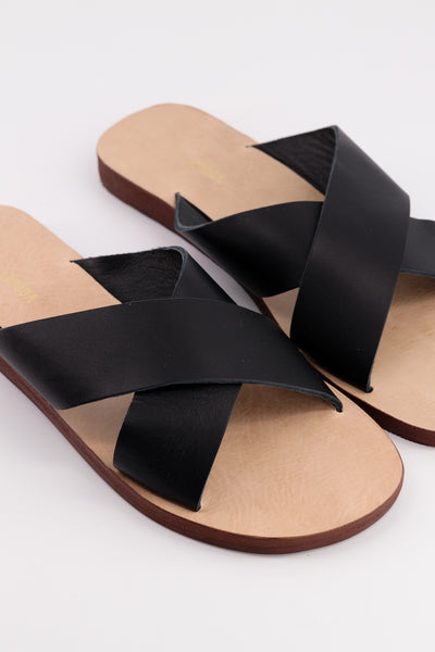 SANDALES JADE NOIRES - Voguette Paris